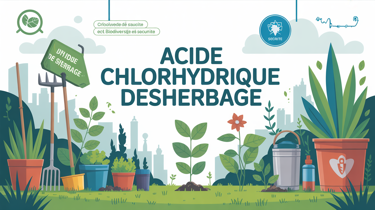 illustration acide chlorhydrique desherbage jardin biodiversite
