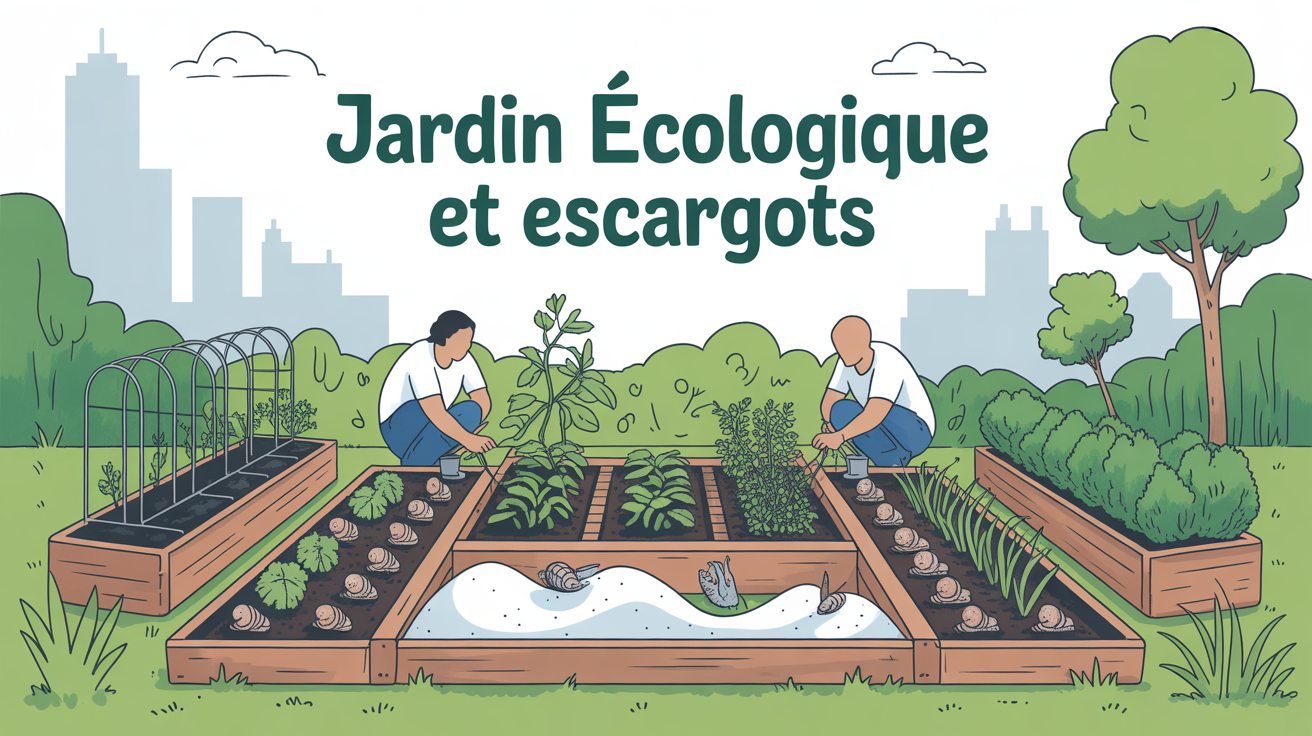 potager urbain ecologique avec barrieres de bicarbonate de soude contre escargots