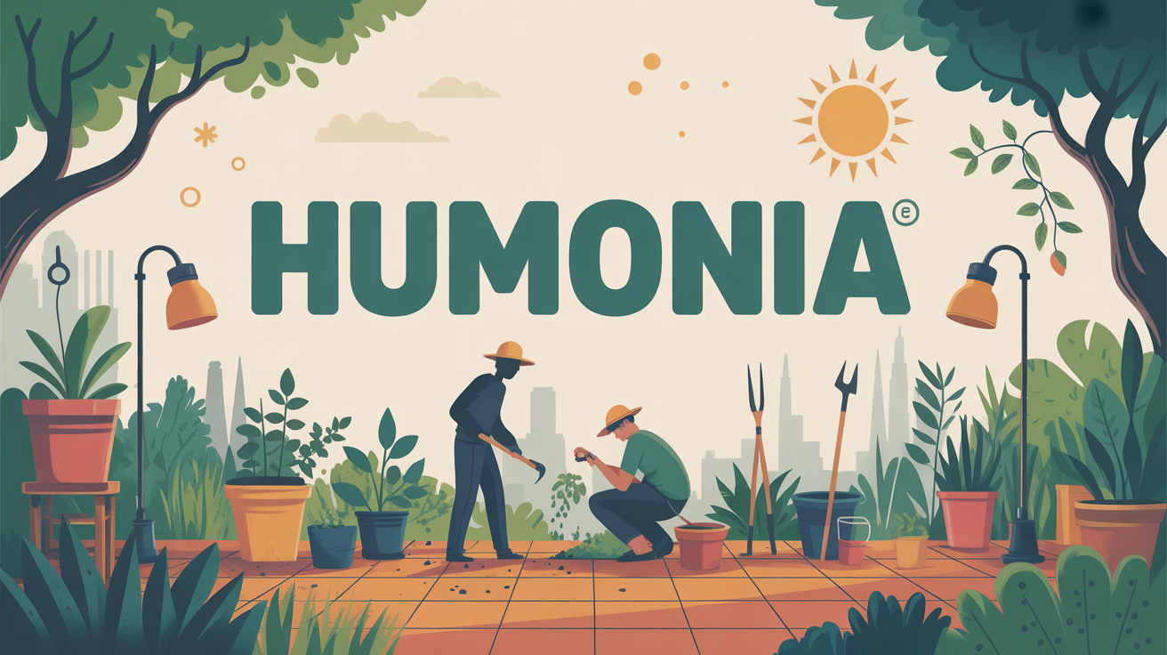 Jardin urbain Humonia, sol riche, vegetation vigoureuse