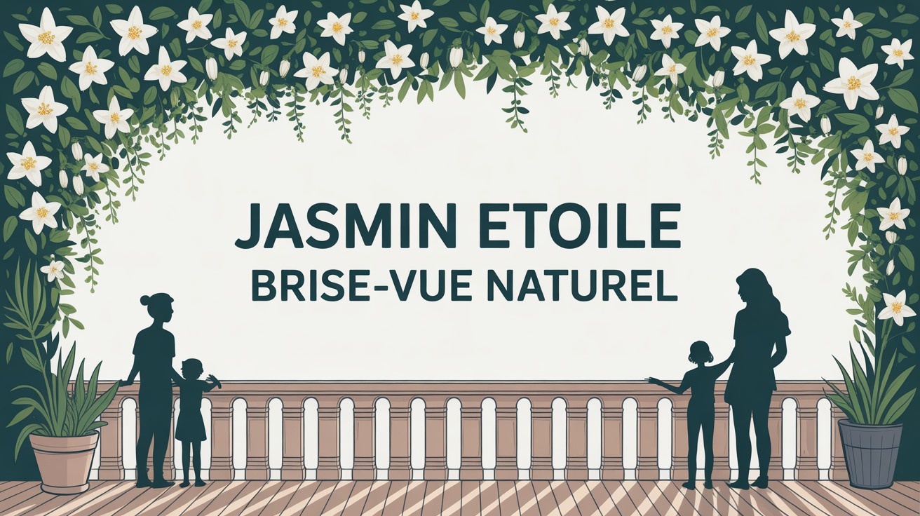 jasmin étoilé dense terrasse balcon famille
