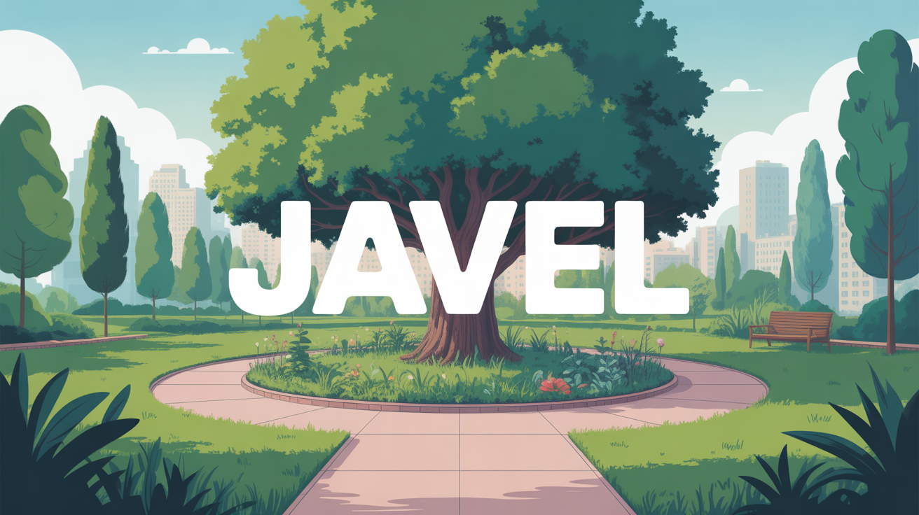 Illustration javel arbre zones vertes urbanisees