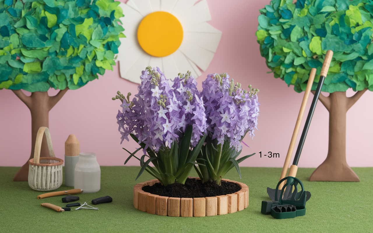 Plantation Lilas du Japon trou 60cm, paillage, outils de jardin et arrosage
