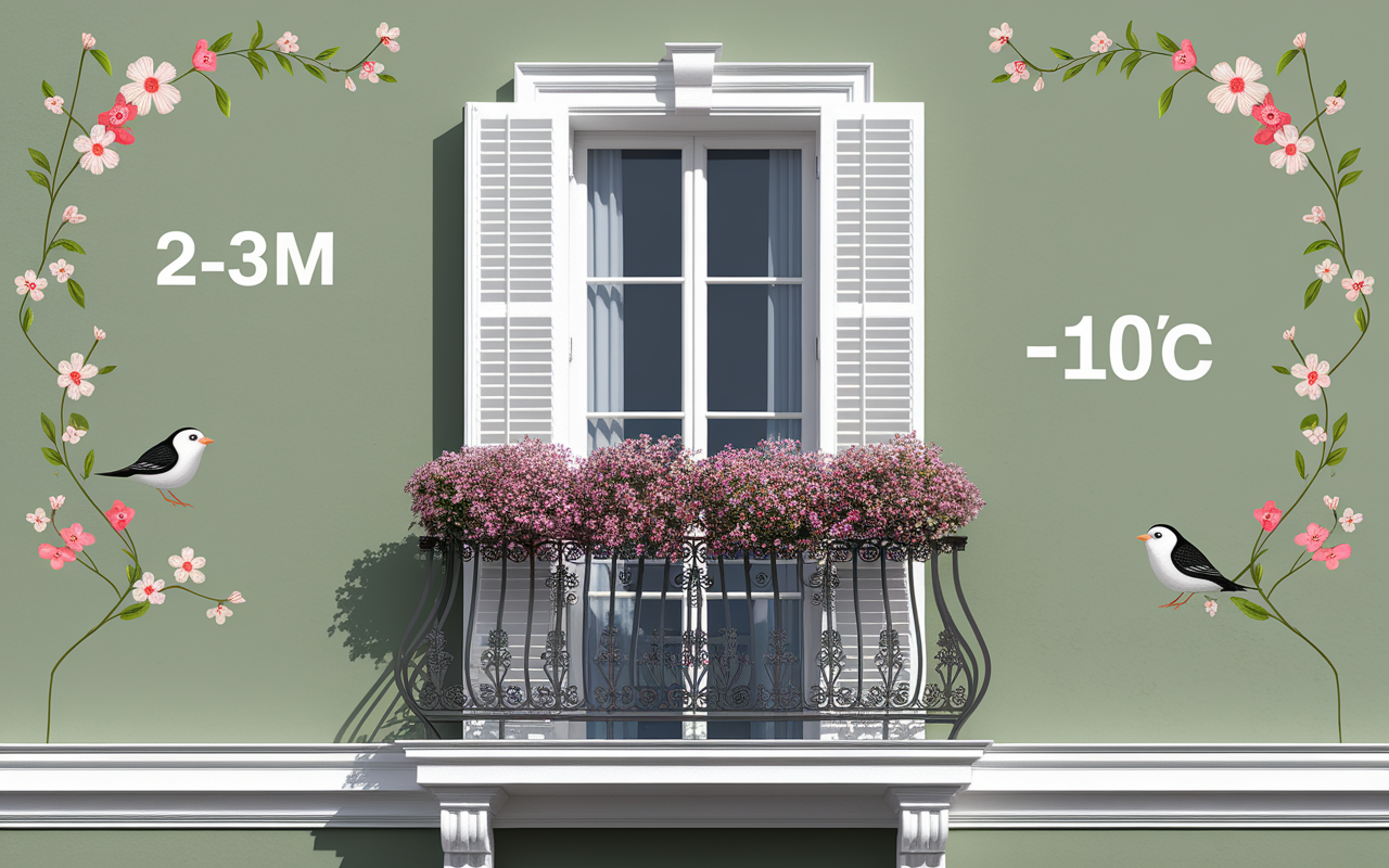 jasmin étoilé feuillu treillage balcon chiffres