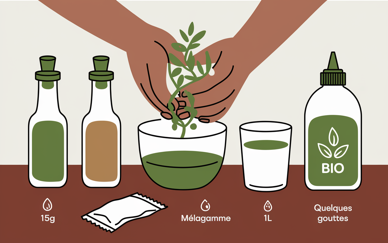 Ingrédients recette désherbant naturel bicarbonate vinaigre