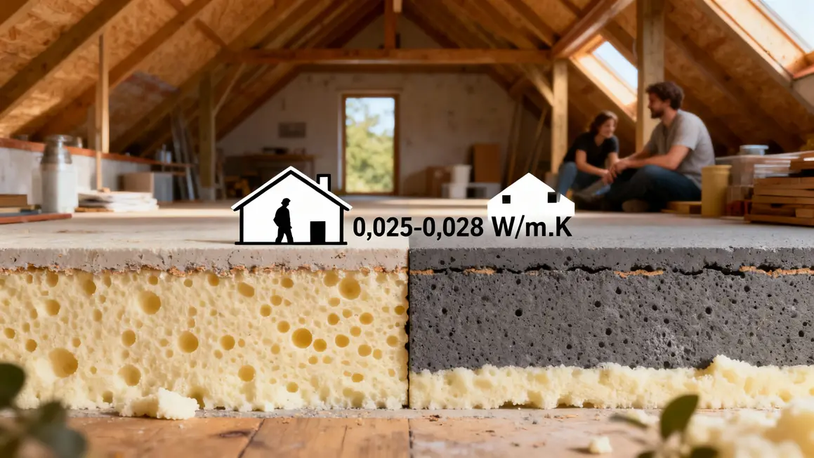 Comparatif mousse polyuréthane projetée cellules ouvertes et fermées