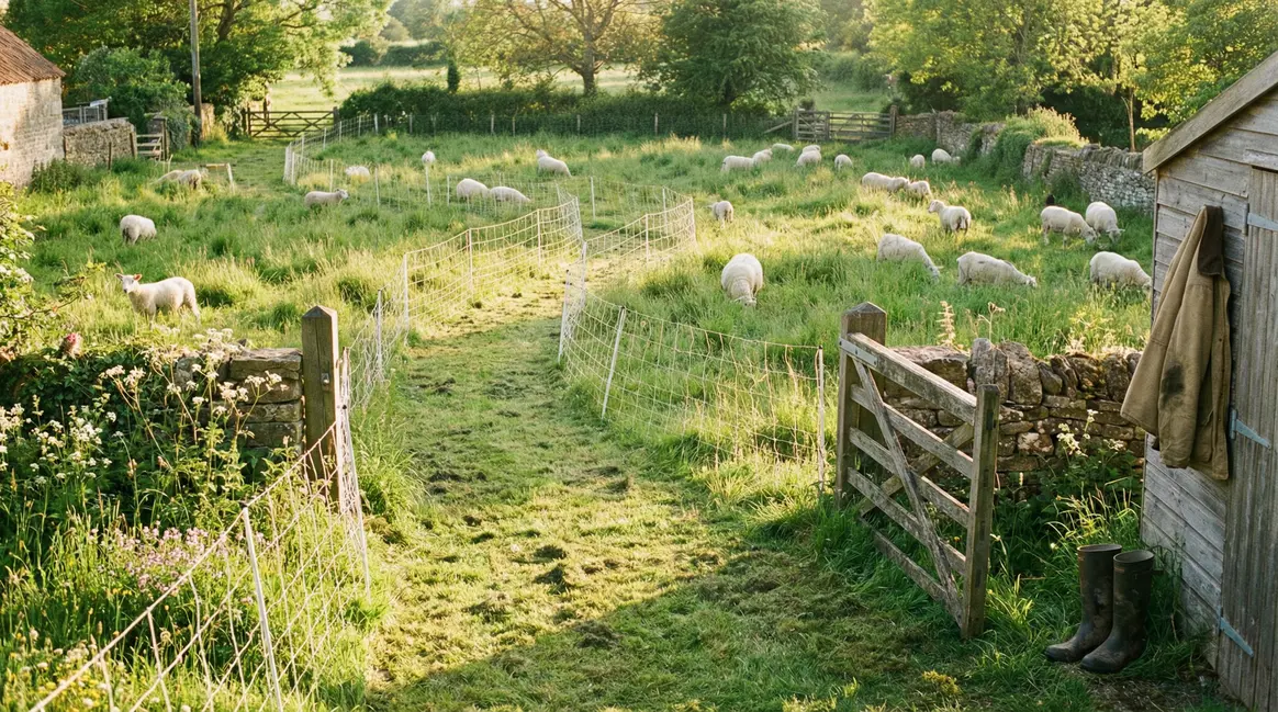 Location moutons tonte jardin clôtures mobiles