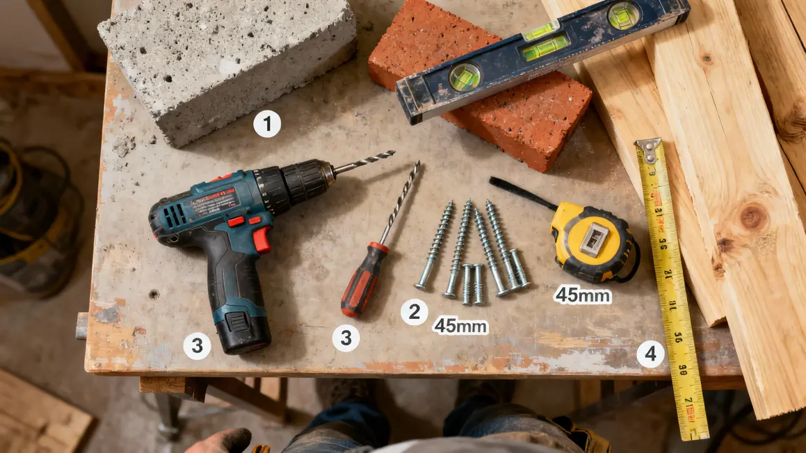 Outils fixation placo direct sur mur solide