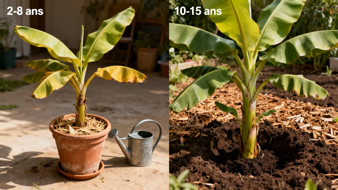 Bananier pot vs pleine terre durée de vie
