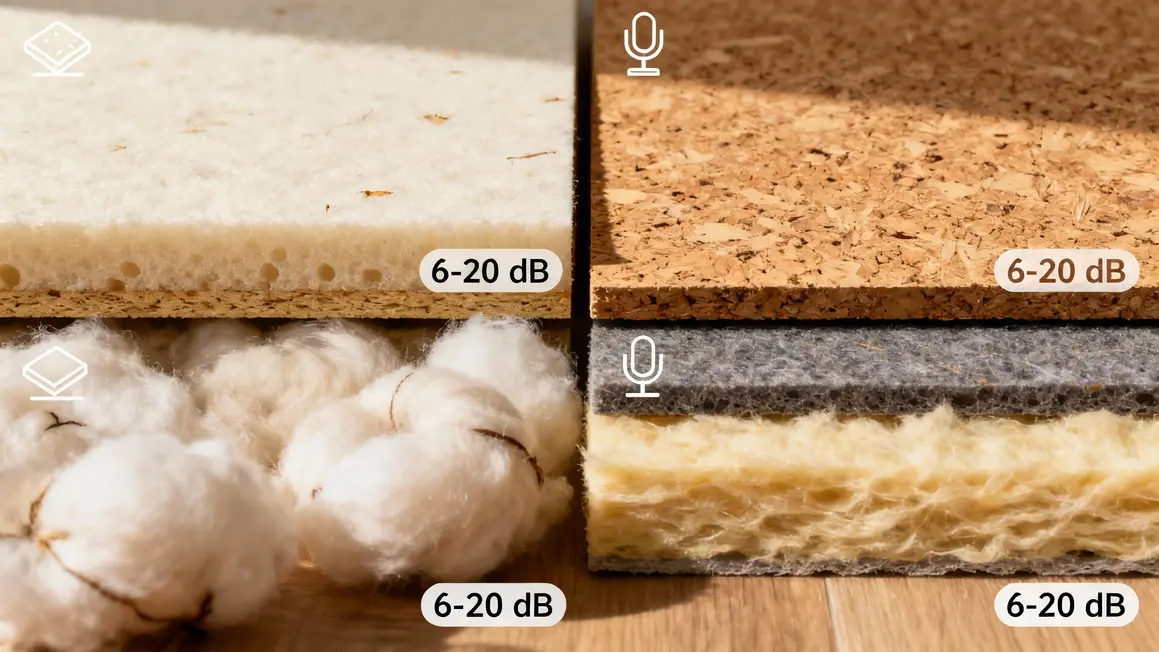isolation phonique coffre volet roulant comparatif matériaux efficacité db