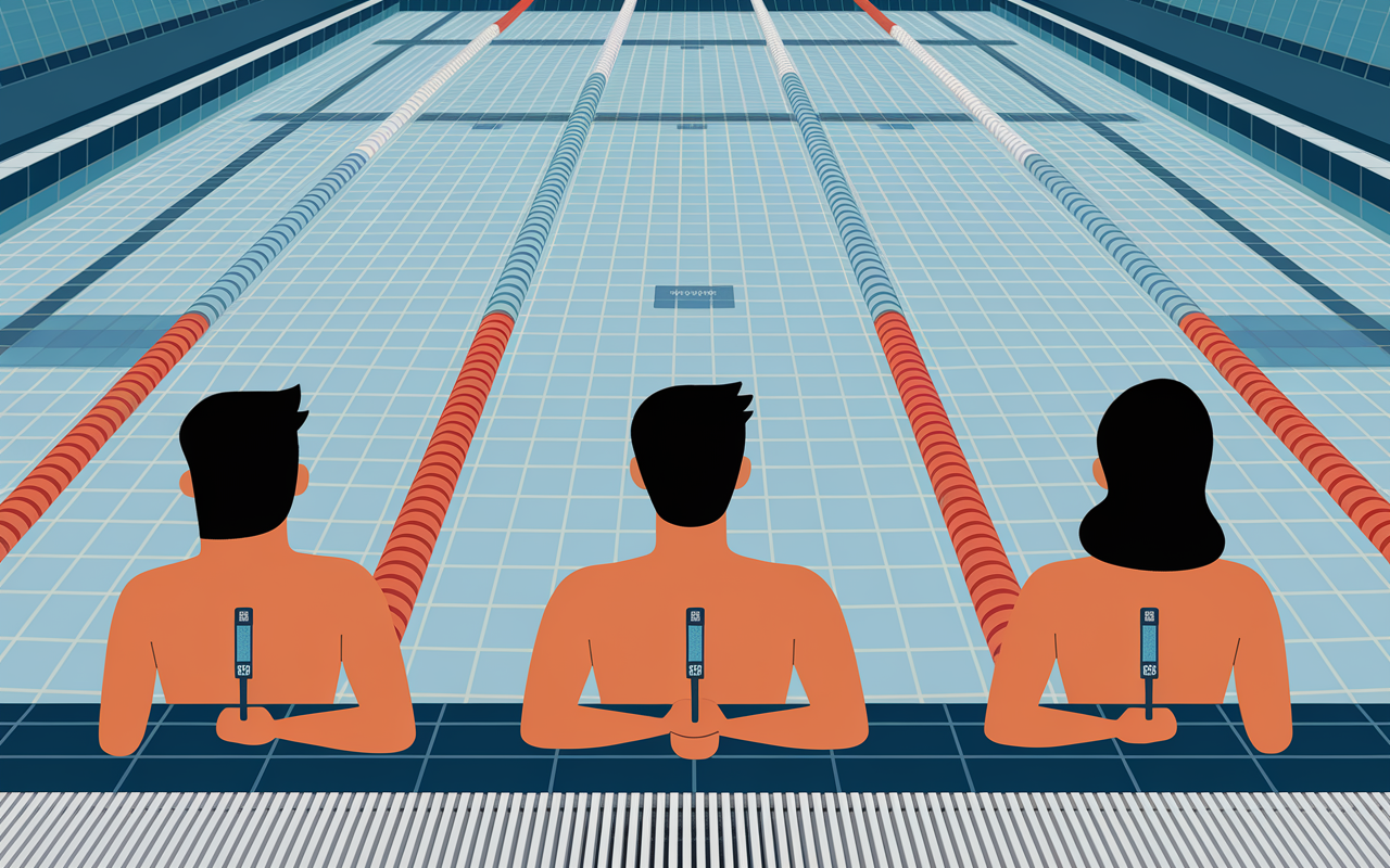 personnes testeur piscine laiteuse