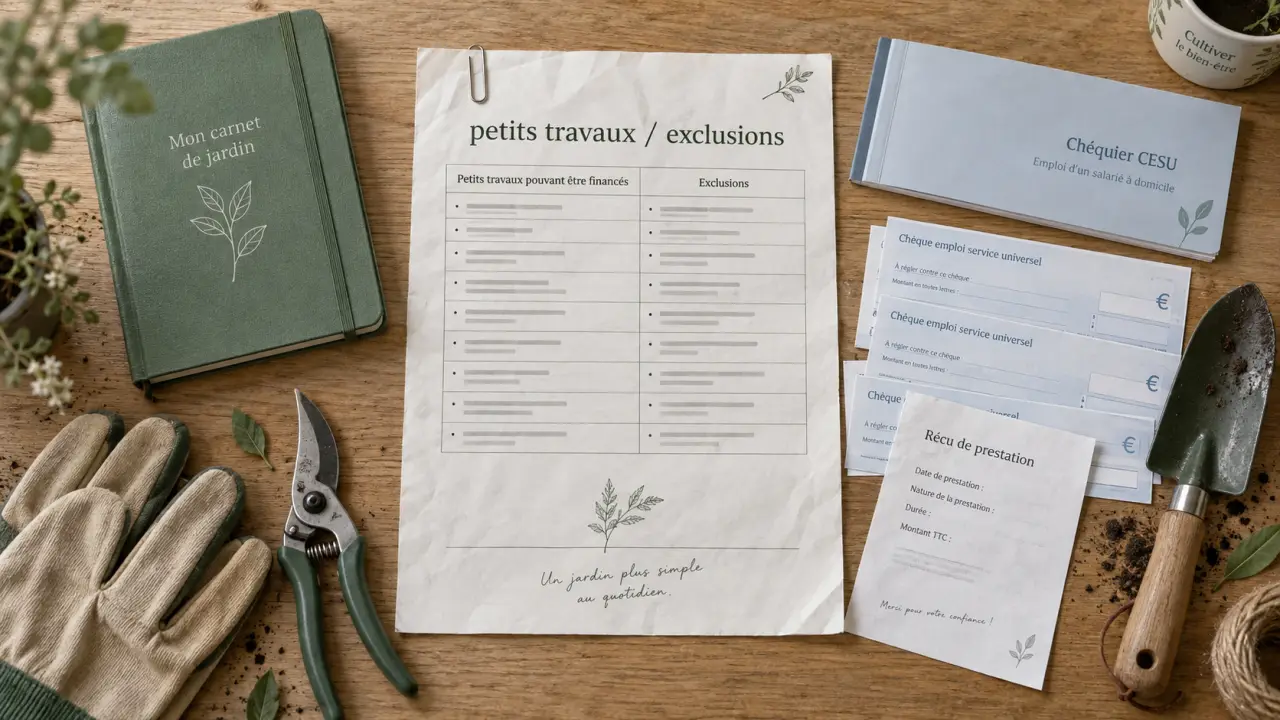 Jardinier cheque emploi service : travaux exclus du crédit d’impôt